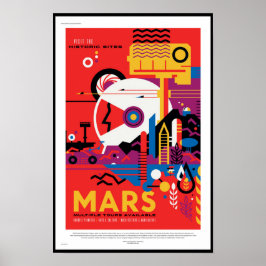 Pôster Cartaz de Viagens Futuras da NASA - Visite o Plane