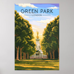 Poster Cartaz de Viagens Green Park Londres