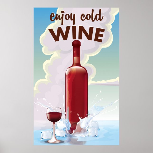 Pôster Cartaz de Vinho Antigo (Frente)