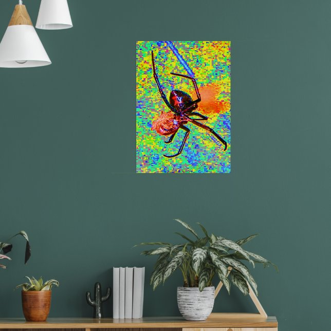 Poster Cartaz de Viúva Negra Comendo Aranha (Sala de Estar 1)