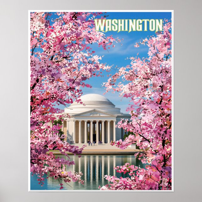 Poster cartaz de Washington DC (Frente)