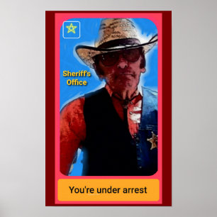 Poster Cartaz de xerife, polícia miscelânea, cartaz de ar