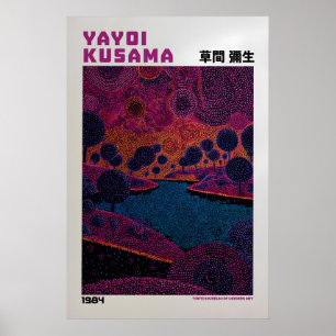 Poster Cartaz de Yayoi Kusama - Inspirado em Yayoi Kusama