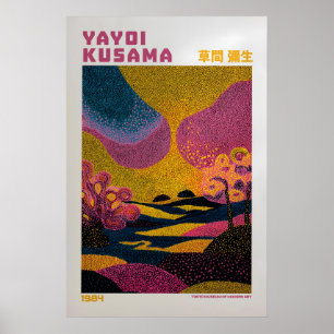 Poster Cartaz de Yayoi Kusama - Inspirado em Yayoi Kusama