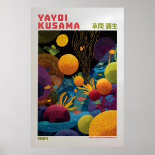 Poster Cartaz de Yayoi Kusama - Inspirado em Yayoi Kusama
