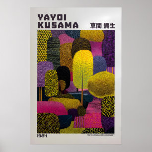 Poster Cartaz de Yayoi Kusama - Inspirado em Yayoi Kusama