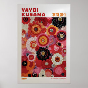 Poster Cartaz de Yayoi Kusama - Inspirado em Yayoi Kusama