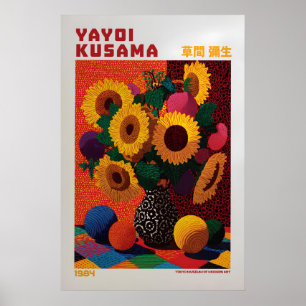 Poster Cartaz de Yayoi Kusama - Inspirado em Yayoi Kusama