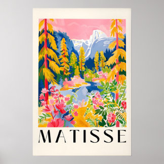 Poster Cartaz de Yosemite, Pintura de Floresta, Po do Par
