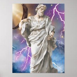 Poster Cartaz de Zeus, Rei dos Deuses