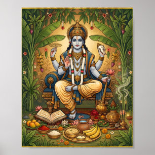 Poster Cartaz Devocional do Senhor Satyanarayana