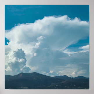 Poster Cartaz digital da SILHUETA DAS MONTANHAS DE CATSKI