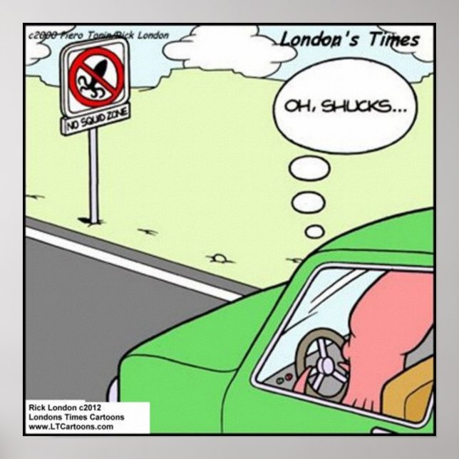 Poster Cartaz Divertido da Zona Sem Lula (Frente)