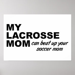 Pôster Cartaz Divertido de Mãe de Lacrosse
