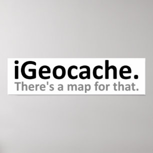 Pôster Cartaz Divertido iGeocache