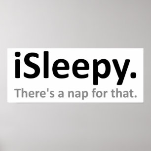 Poster Cartaz Divertido iSleepy