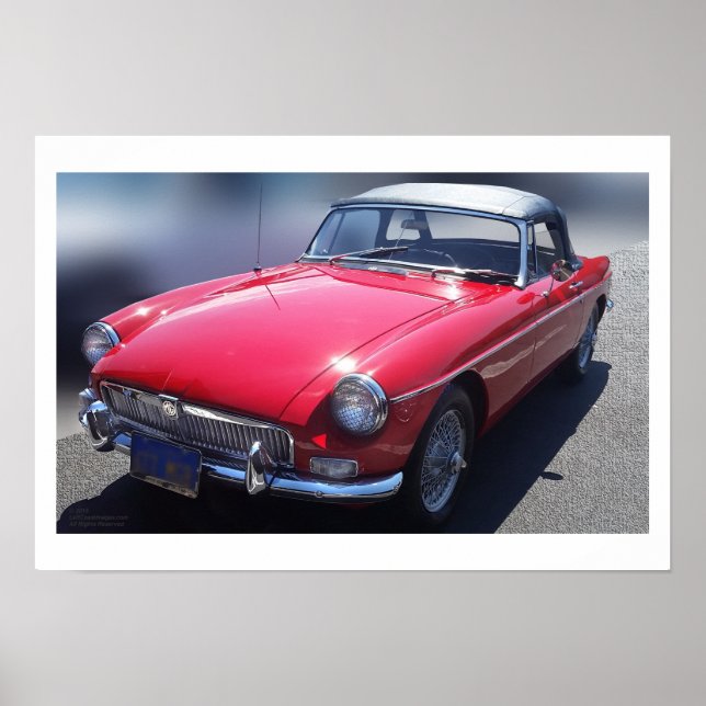 Pôster Cartaz do 1967 MGB (Frente)