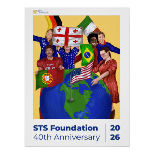 Pôster Cartaz do 40º Aniversário da Fundação STS