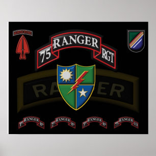 Pôster Cartaz do 75º Regimento Ranger