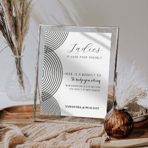 Poster Cartaz do banheiro do Boho