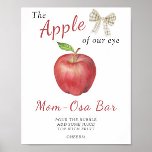 Poster Cartaz do bar Mom-osa - Chuvada de bebês da Apple