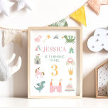 Poster Cartaz do Berçário de Aniversário do Castelo do Dr<br><div class="desc">Cartaz do Berçário de Aniversário do Castelo da Princesa Dragão</div>