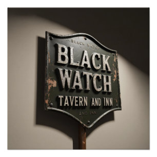 Pôster Cartaz do Black Watch Inn Angustiado