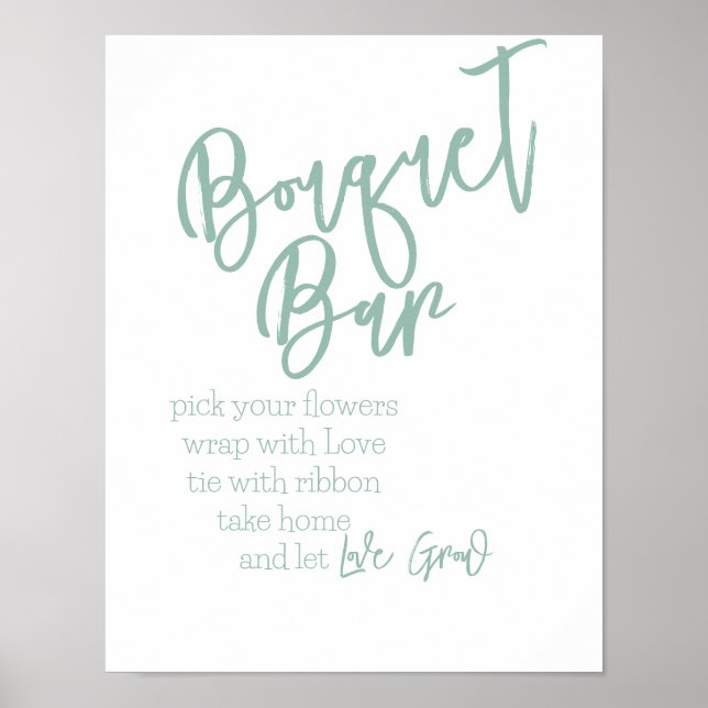 Poster Cartaz do Bouquet Bar (Frente)