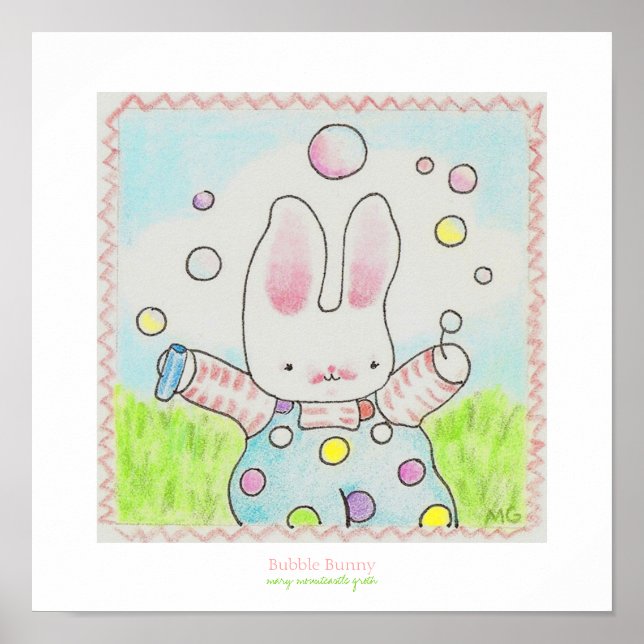 Poster cartaz do Bubble Bunny (Frente)