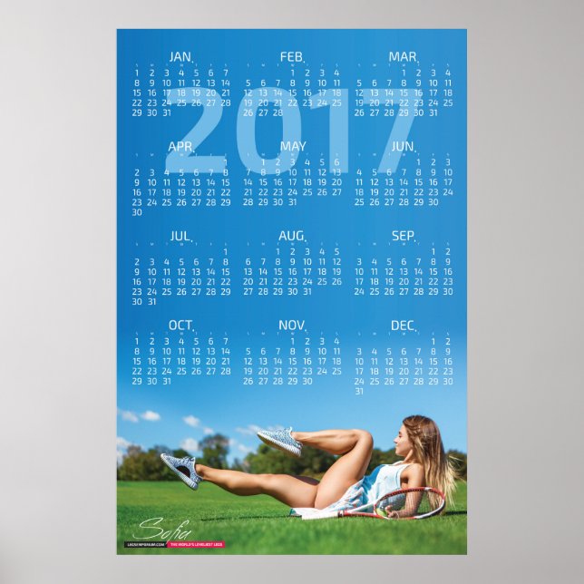 Poster Cartaz do Calendário de 2017 (Frente)