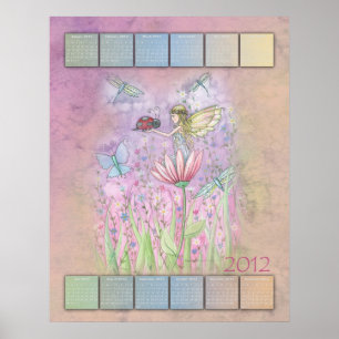 Pôster Cartaz do Calendário do Ano de Fariy 2012