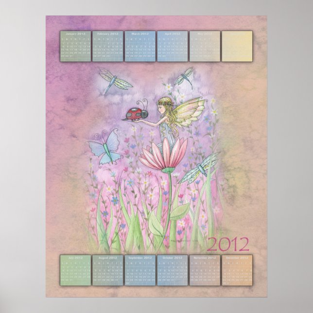 Pôster Cartaz do Calendário Fariy 2012 (Frente)