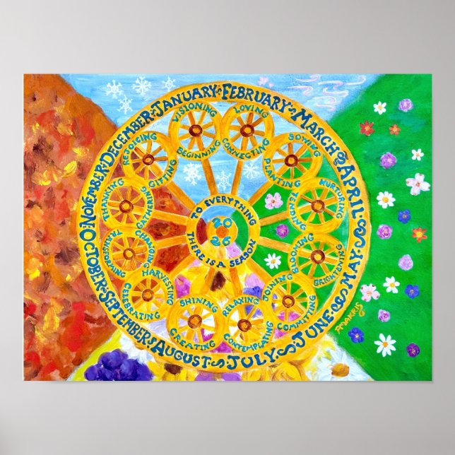 Poster Cartaz do Calendário Sazonal 2026 (Frente)