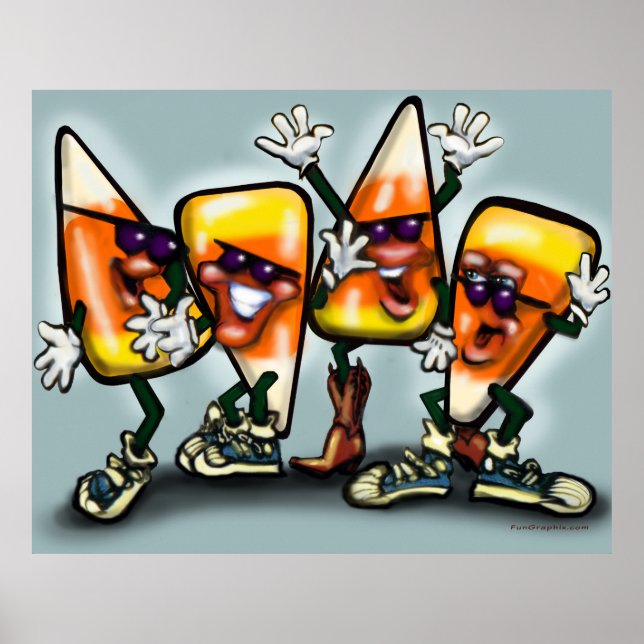 Poster Cartaz do Candy Corn Gang (Frente)