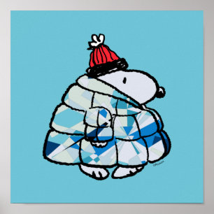 Poster Cartaz do Casaco de Inverno Snoopy