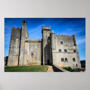 Pôster cartaz do castelo medieval de Beynac