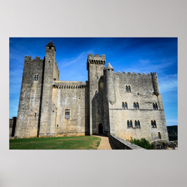 Pôster cartaz do castelo medieval de Beynac (Frente)