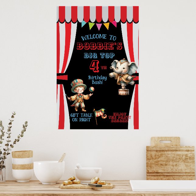 Poster Cartaz do Circo Big Top (Cozinha)