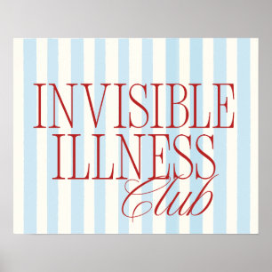 Poster Cartaz do Clube de Doenças Invisíveis