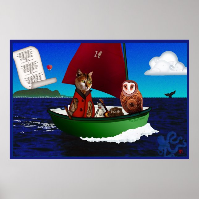 Poster Cartaz do Coruja e o Gatinho (Frente)