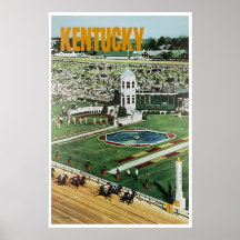 Cartaz do Derby de Kentucky Viagem Arte Cavalgada