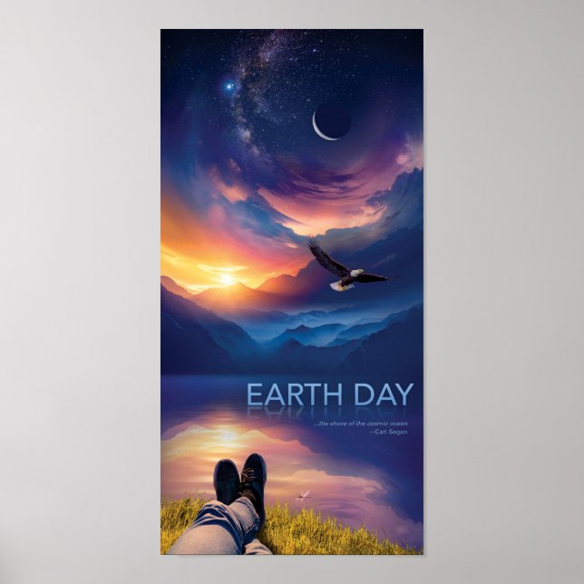 Poster Cartaz do Dia da Terra da NASA 2018 (Frente)