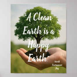 Poster Cartaz do Dia Mundial do Meio Ambiente
