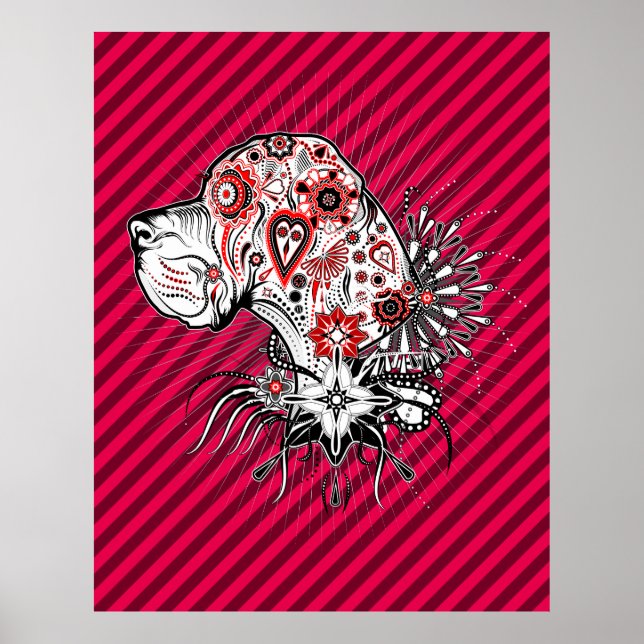 Poster Cartaz do Dogue Alemão (Frente)