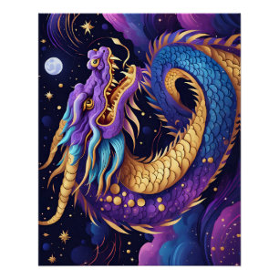 Pôster cartaz do dragão celestial