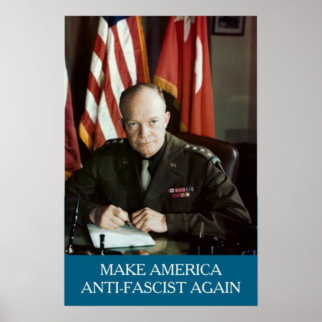 Poster Cartaz do Dwight D. Eisenhower MAAFA (Frente)
