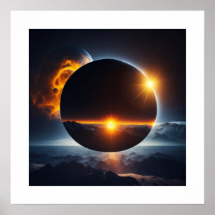 Poster Cartaz do Eclipse Solar