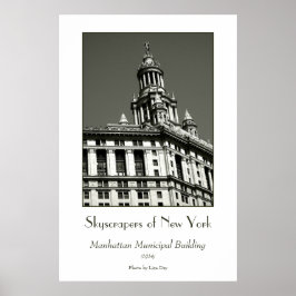 Poster Cartaz do Edifício Municipal de Manhattan