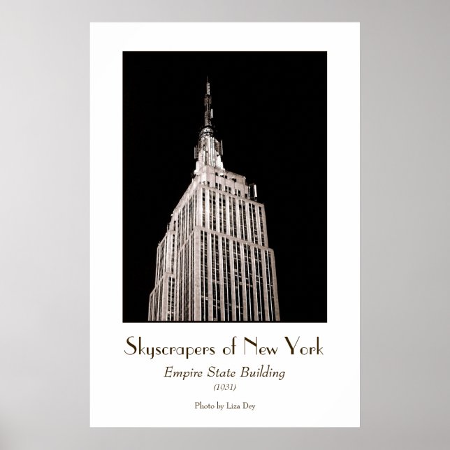 Poster Cartaz do Empire State Building (Tingido) (Frente)