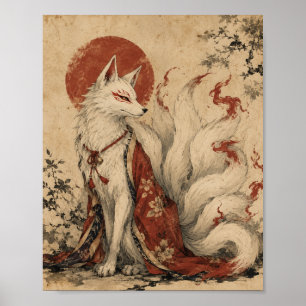 Poster Cartaz do Espírito Kitsune de Cauda Dourada
